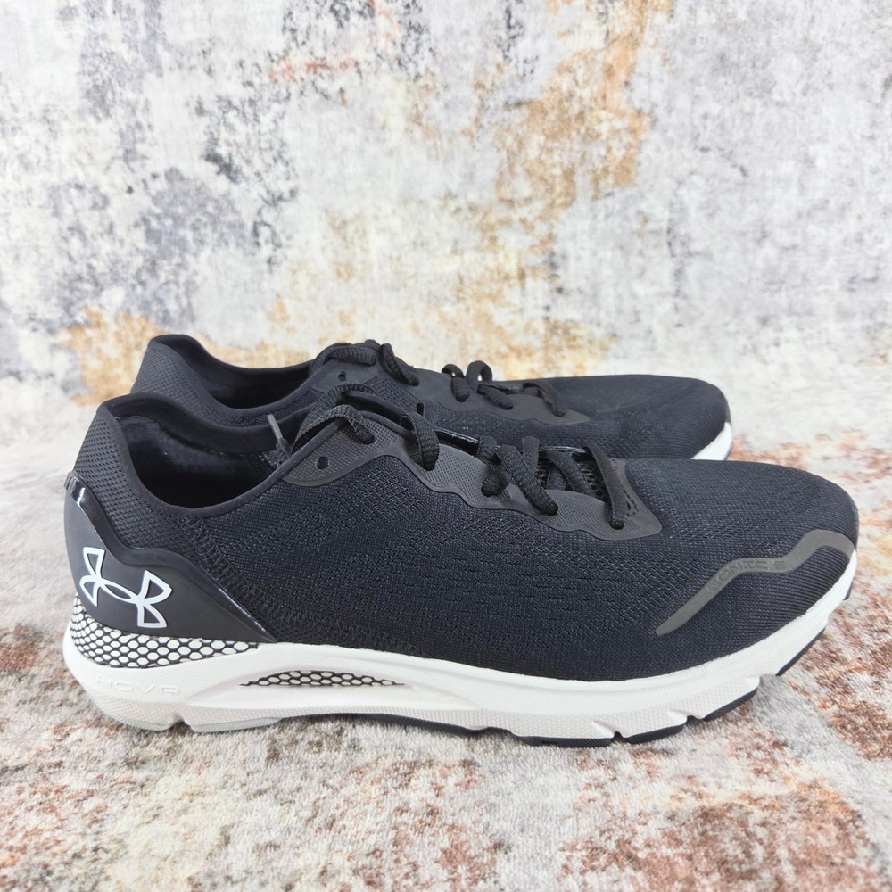 Under Armour HOVR Sonic 6 Running Shoes Womens 9 Black White 3026128-003 - Picture 4 of 14